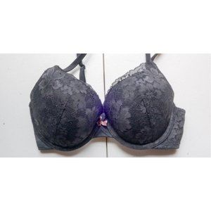 Victoria's Secret Body by Victoria Perfect Shape Bra Black Lace Size 32D